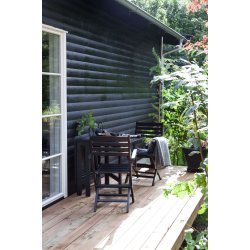 Butterfly Klapptisch mit 2 York Sthlen | Schwarz