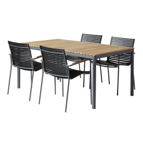 Mood Gartentisch + 4 Mood Sthle