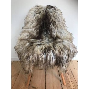 Gotland-Lammfell, langes, lockiges, mehrfarbiges Fell