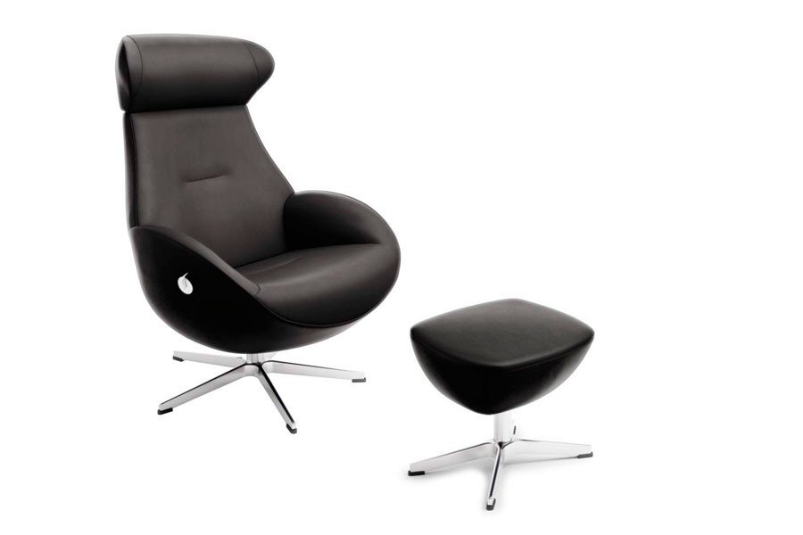 Conform Globe Sessel mit Hocker