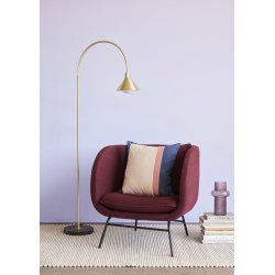 Stehlampe aus Messing, mit Marmorsockel