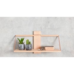 Wandregal mit Lederhalterungen | Andersen Furniture