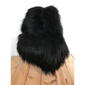 Islndisches Lammfell, langes und schwarzes Fell