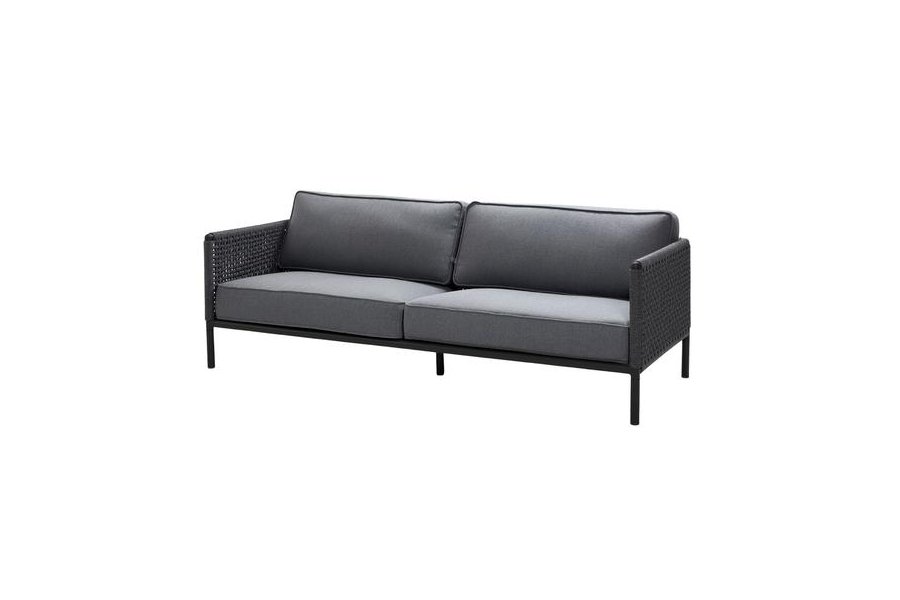 Encore 3-pers. sofa, Soft Rope Lava grey