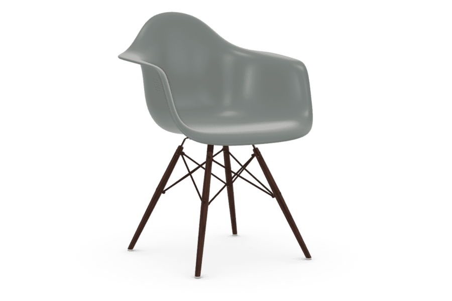 Eames DAW - Rahmen aus dunklem Ahorn Light grey