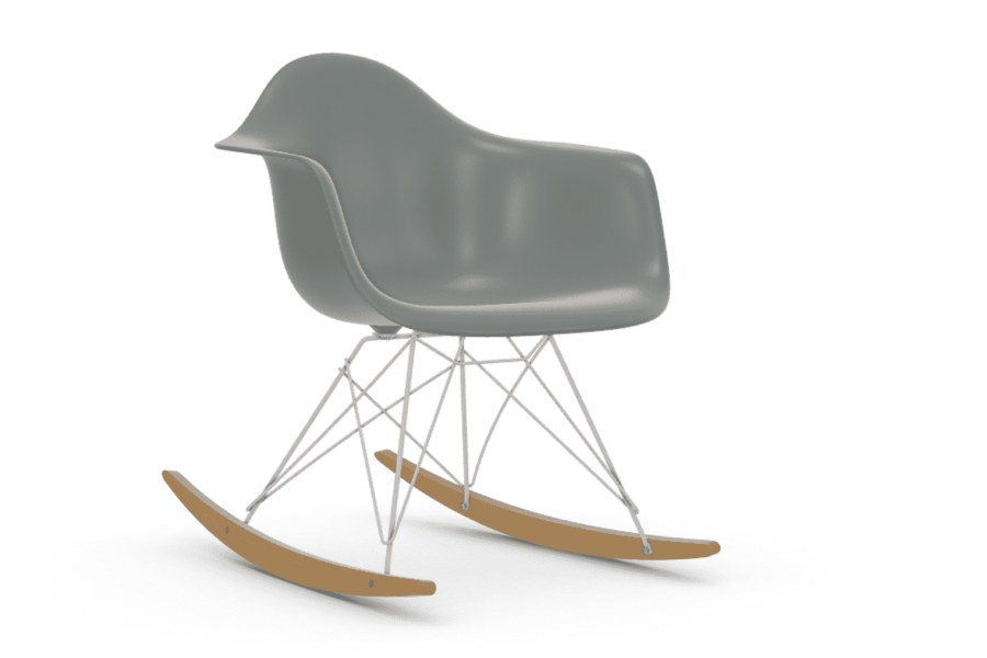 Eames RAR Schaukelstuhl - weie Basis Light grey