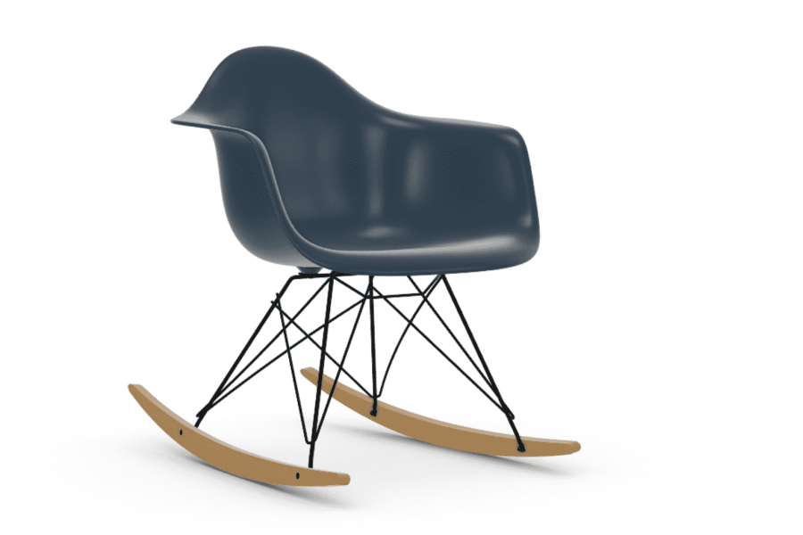 Eames RAR gyngestol - mrkt understel Sea blue