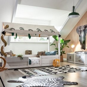 Seng med tag (4-i-1 seng)