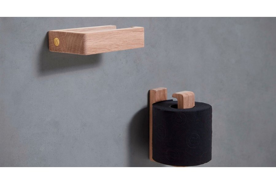 Toilettenpapierhalter - Eiche