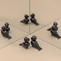 Kay Bojesen turtelduer sort par