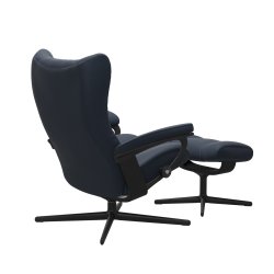 Stressless Wing - Cross stel | Paloma Oxford blue